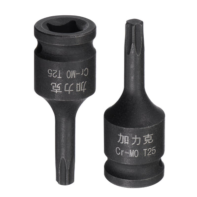 Harfington Impact Torx Bit Socket, Square Drive CR-MO Metric Sizes