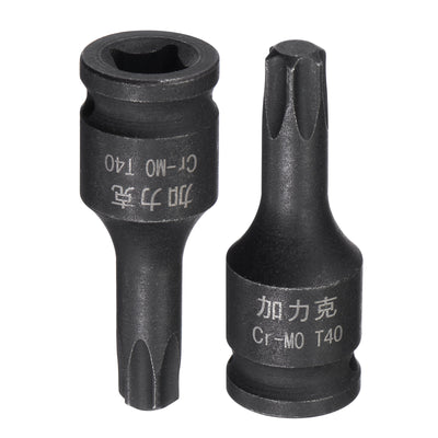 Harfington Impact Torx Bit Socket, Square Drive CR-MO Metric Sizes