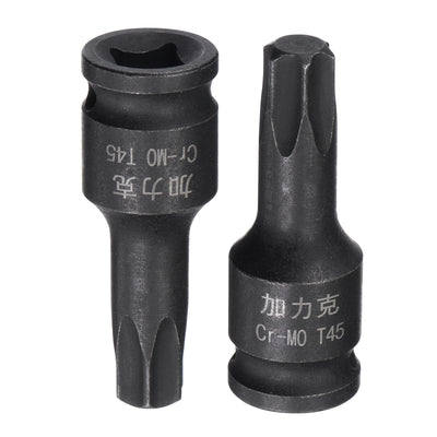 Harfington Impact Torx Bit Socket, Square Drive CR-MO Metric Sizes
