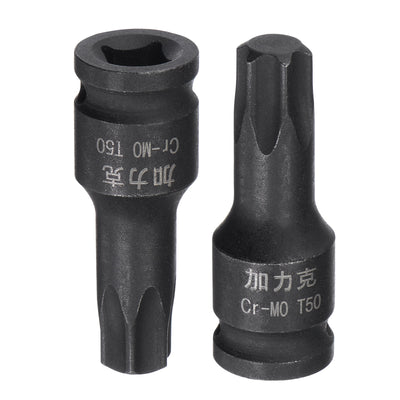 Harfington Impact Torx Bit Socket, Square Drive CR-MO Metric Sizes
