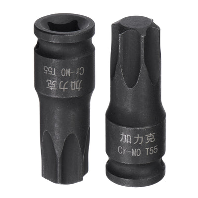 Harfington Impact Torx Bit Socket, Square Drive CR-MO Metric Sizes