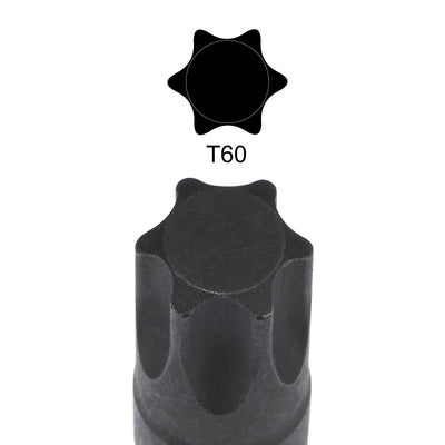 Harfington Impact Torx Bit Socket, Square Drive CR-MO Metric Sizes