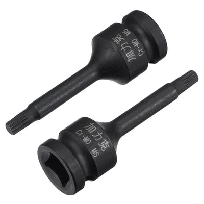Harfington Impact Spline Bit Socket, CR-MO Metric Sizes