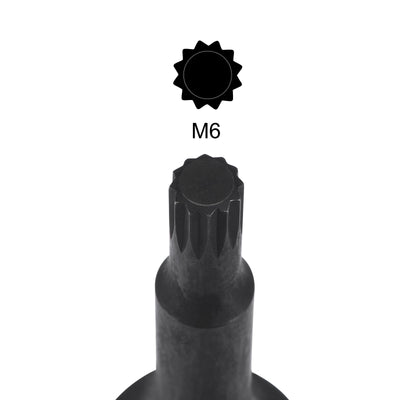 Harfington Impact Spline Bit Socket, CR-MO Metric Sizes