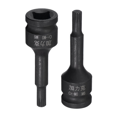 Harfington Impact Spline Bit Socket, CR-MO Metric Sizes