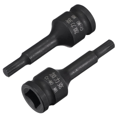 Harfington Impact Spline Bit Socket, CR-MO Metric Sizes