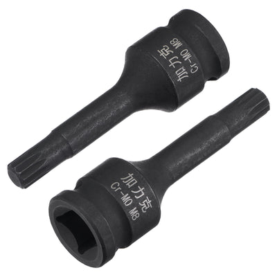 Harfington Impact Spline Bit Socket, CR-MO Metric Sizes
