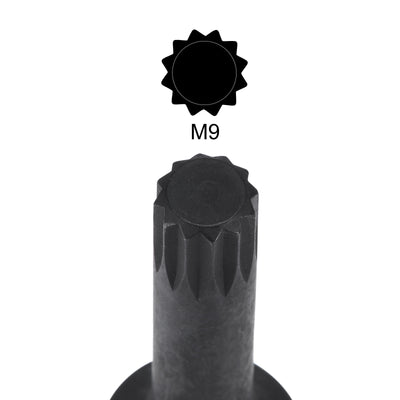Harfington Impact Spline Bit Socket, CR-MO Metric Sizes