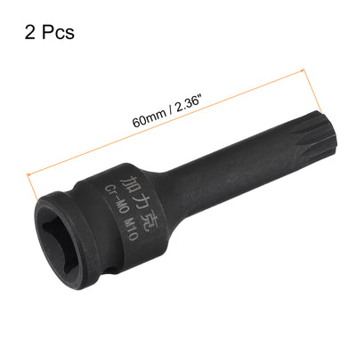 Harfington Impact Spline Bit Socket, CR-MO Metric Sizes
