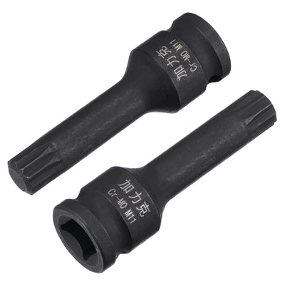 Harfington Impact Spline Bit Socket, CR-MO Metric Sizes