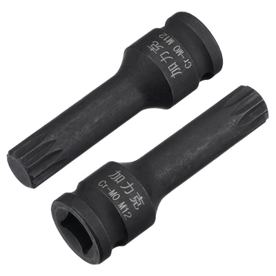 Harfington Impact Spline Bit Socket, CR-MO Metric Sizes
