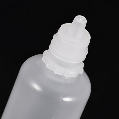 Harfington 12Pcs Empty Plastic Dropper Bottles Squeezable Containers 15ml White Cap