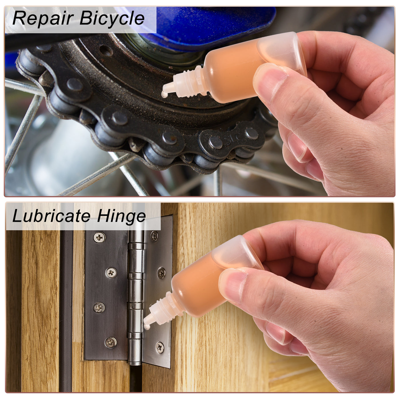 Harfington 12Pcs Empty Plastic Dropper Bottles Squeezable Containers 15ml White Cap