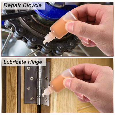 Harfington 12Pcs Empty Plastic Dropper Bottles Squeezable Containers 30ml White Cap