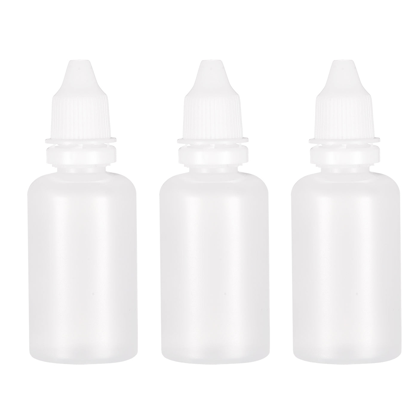 Harfington 12Pcs Empty Plastic Dropper Bottles Squeezable Containers 30ml White Cap