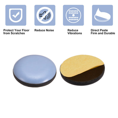 Harfington Round PTFE Furniture Sliders, Adhesive Self Stick for Tabletop