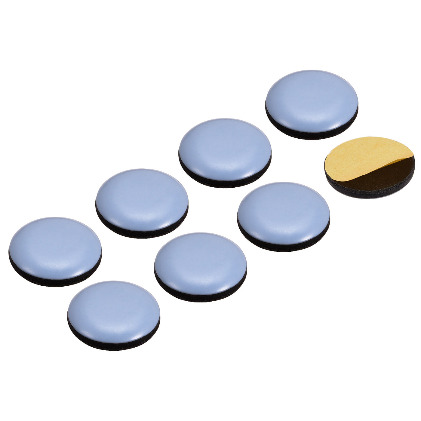 Harfington Round PTFE Furniture Sliders, Adhesive Self Stick for Tabletop