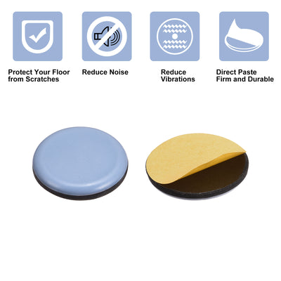 Harfington Round PTFE Furniture Sliders, Adhesive Self Stick for Tabletop