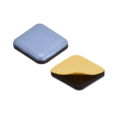 Harfington 1 3/16-Inch Square PTFE Furniture Sliders, Adhesive Self Stick for Carpet 2pcs