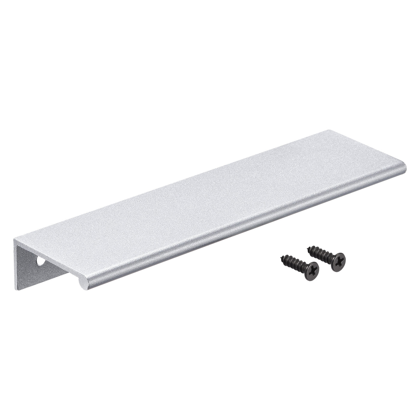 Harfington 150mm x 40mm Aluminum Thicken Type Cabinet Edge Pull Handle Silver Tone