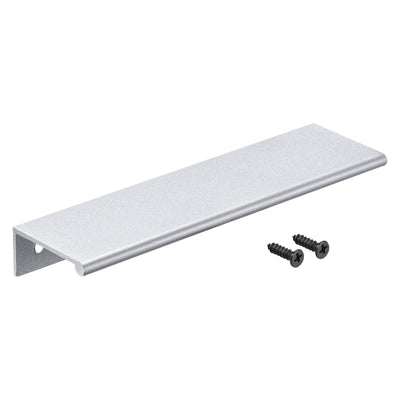 Harfington 150mm x 40mm Aluminum Thicken Type Cabinet Edge Pull Handle Silver Tone