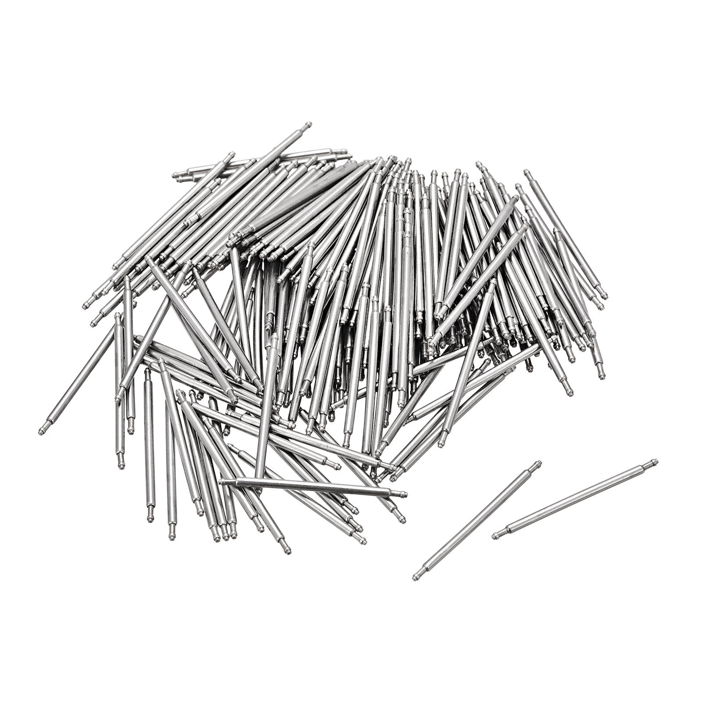 Harfington 24mm Watch Band Pin 1.4mm Dia Steel Single Flanged End Spring Bar Pins 200pcs
