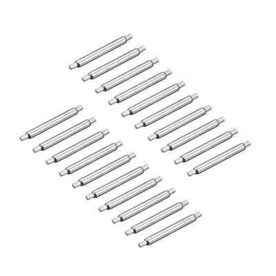 Harfington 20pcs Watch Band Pin 8mm Stainless Steel Spring Bar Pins 1.2mm Dia.