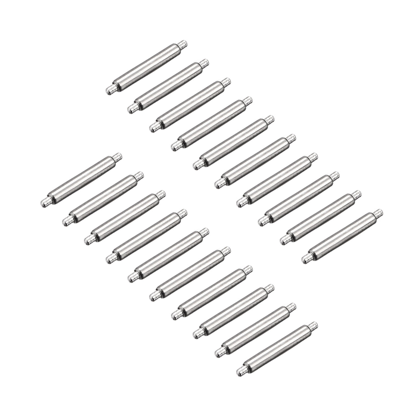 Harfington 20pcs Watch Band Pin 8mm Stainless Steel Spring Bar Pins 1.5mm Dia.