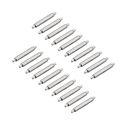 Harfington 20pcs Watch Band Pin 8mm Stainless Steel Spring Bar Pins 1.5mm Dia.