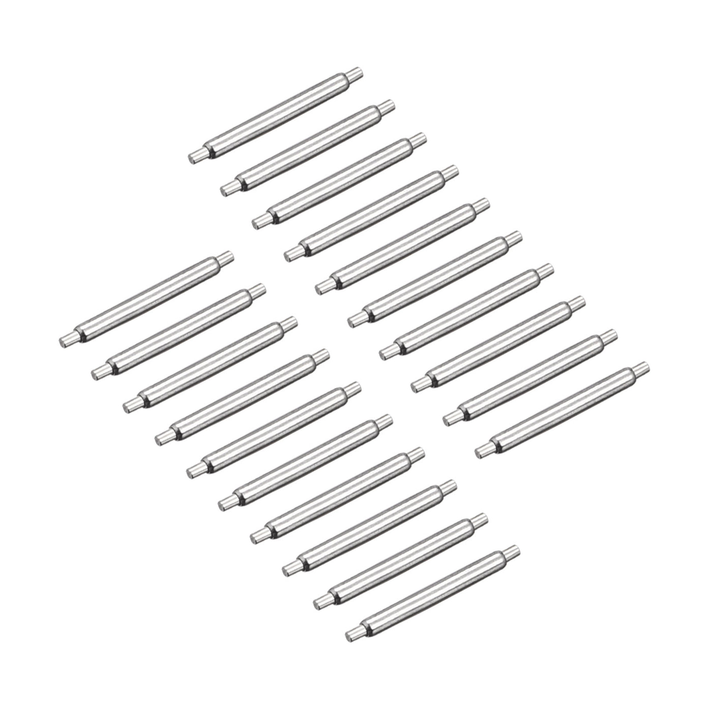Harfington 20pcs Watch Band Pin 9mm Stainless Steel Spring Bar Pins 1.2mm Dia.
