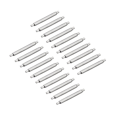 Harfington 20pcs Watch Band Pin 9mm Stainless Steel Spring Bar Pins 1.2mm Dia.