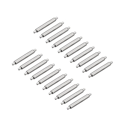 Harfington 20pcs Watch Band Pin 9mm Stainless Steel Spring Bar Pins 1.5mm Dia.