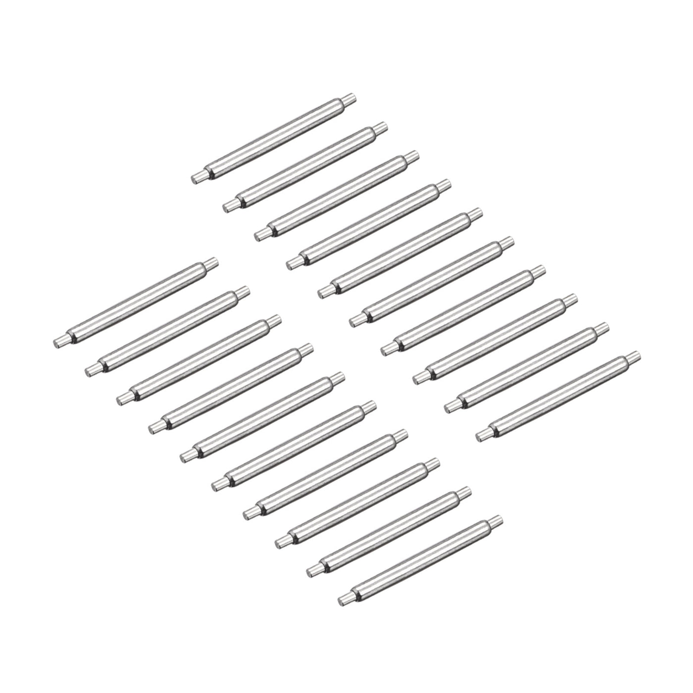 Harfington 20pcs Watch Band Pin 10mm Stainless Steel Spring Bar Pins 1.2mm Dia.