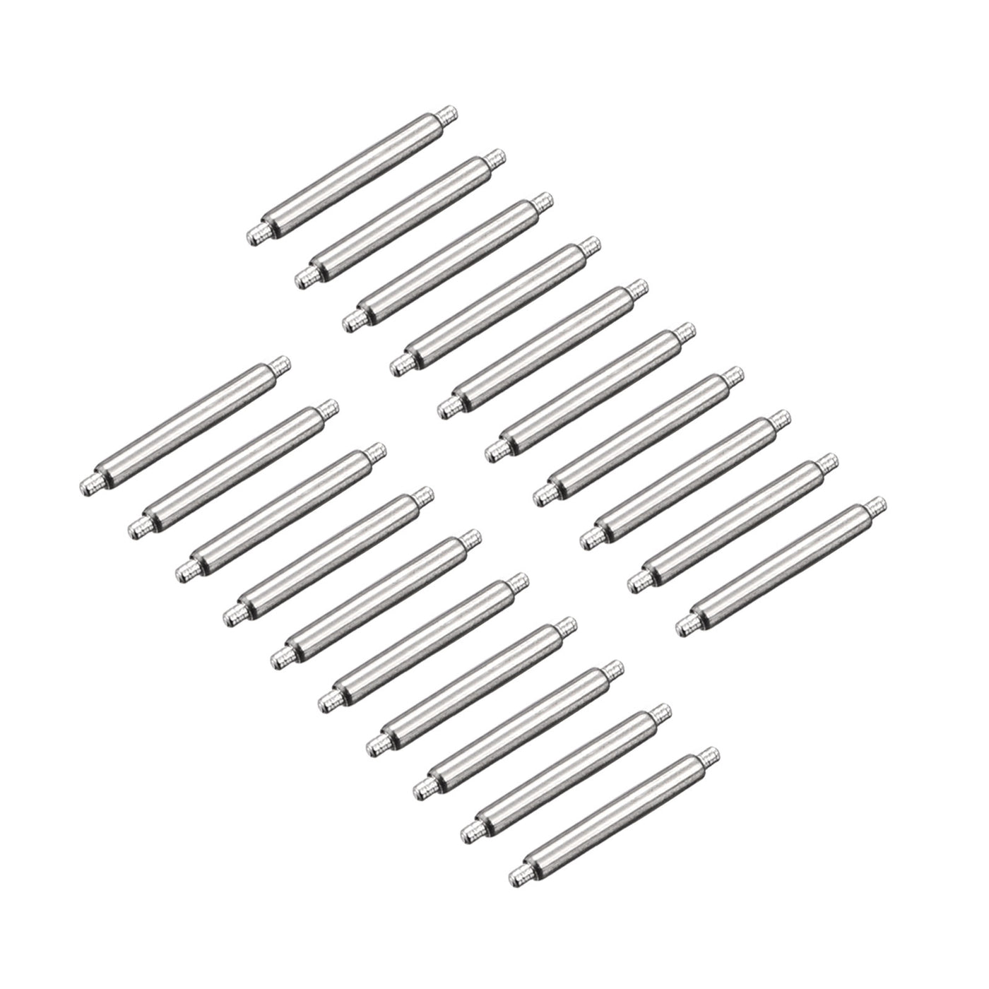 Harfington 20pcs Watch Band Pin 10mm Stainless Steel Spring Bar Pins 1.5mm Dia.