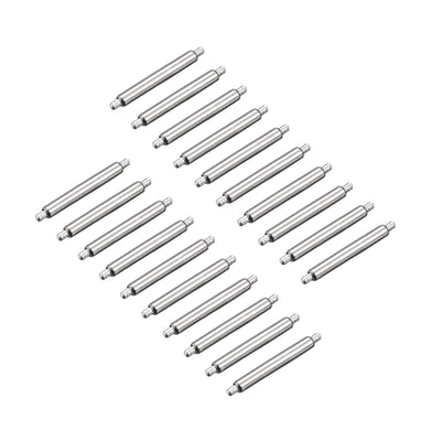 Harfington 20pcs Watch Band Pin 10mm Stainless Steel Spring Bar Pins 1.5mm Dia.