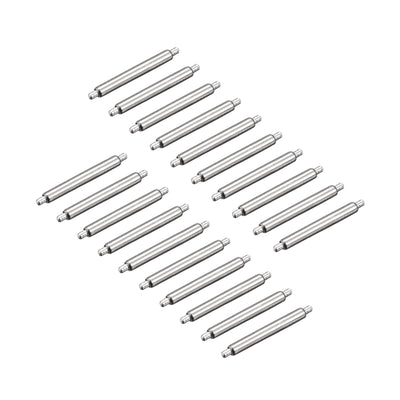Harfington 20pcs Watch Band Pin 11mm Stainless Steel Spring Bar Pins 1.5mm Dia.