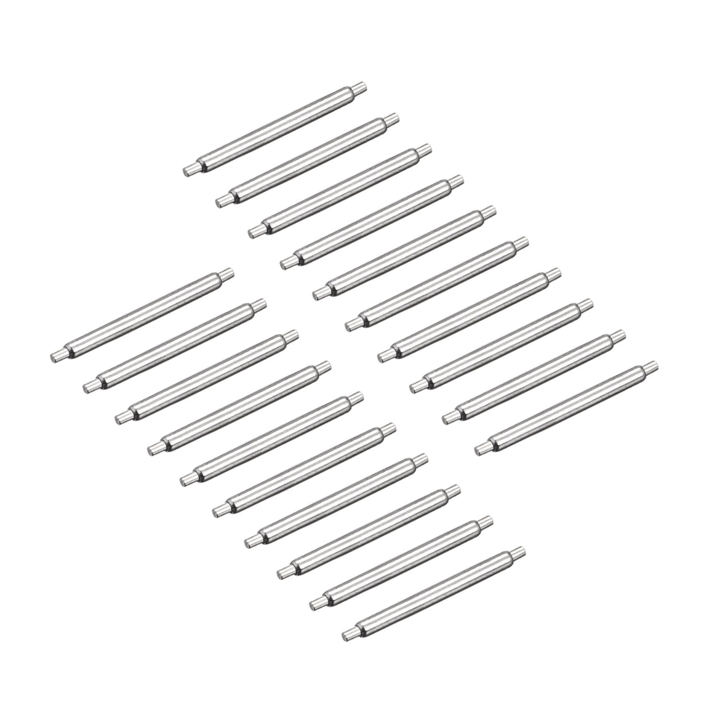 Harfington 20pcs Watch Band Pin 12mm Stainless Steel Spring Bar Pins 1.2mm Dia.