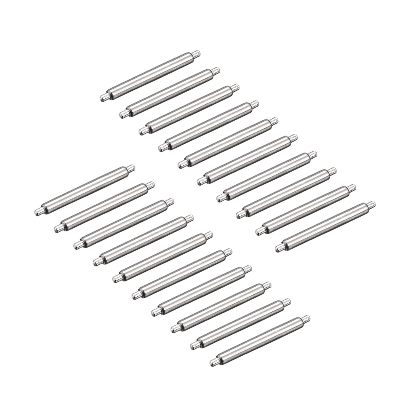 Harfington 20pcs Watch Band Pin 12mm Stainless Steel Spring Bar Pins 1.5mm Dia.