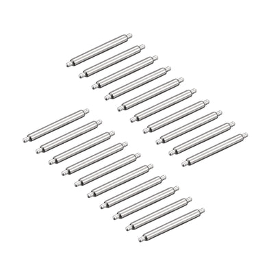 Harfington 20pcs Watch Band Pin 12mm Stainless Steel Spring Bar Pins 1.5mm Dia.