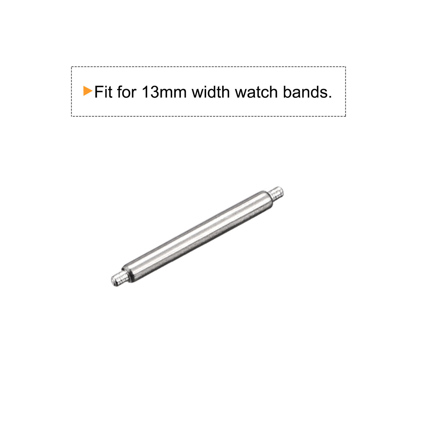 Harfington 20pcs Watch Band Pin 13mm Stainless Steel Spring Bar Pins 1.5mm Dia.