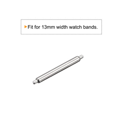 Harfington 20pcs Watch Band Pin 13mm Stainless Steel Spring Bar Pins 1.5mm Dia.