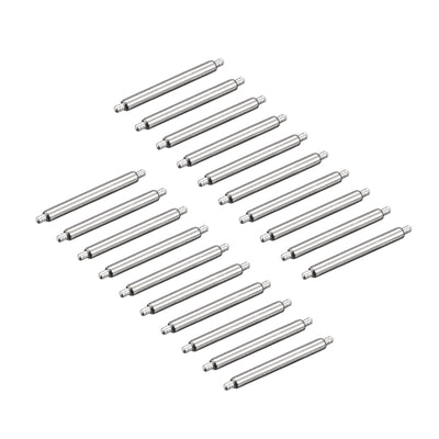 Harfington 20pcs Watch Band Pin 13mm Stainless Steel Spring Bar Pins 1.5mm Dia.