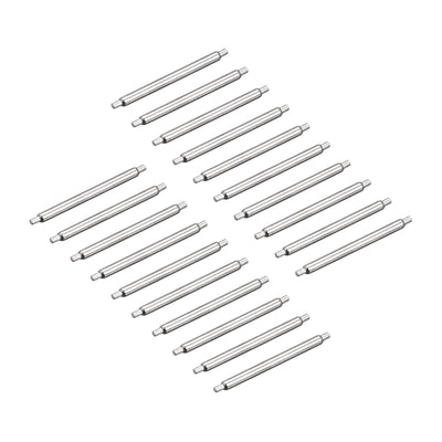 Harfington 20pcs Watch Band Pin 14mm Stainless Steel Spring Bar Pins 1.2mm Dia.