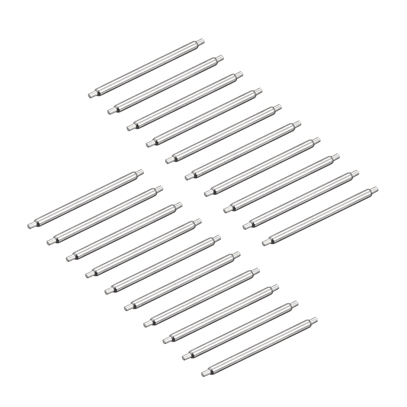 Harfington 20pcs Watch Band Pin 16mm Stainless Steel Spring Bar Pins 1.2mm Dia.