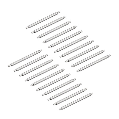 Harfington 20pcs Watch Band Pin 16mm Stainless Steel Spring Bar Pins 1.2mm Dia.