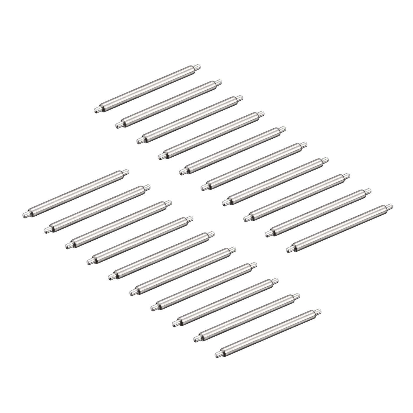 Harfington 20pcs Watch Band Pin 16mm Stainless Steel Spring Bar Pins 1.5mm Dia.