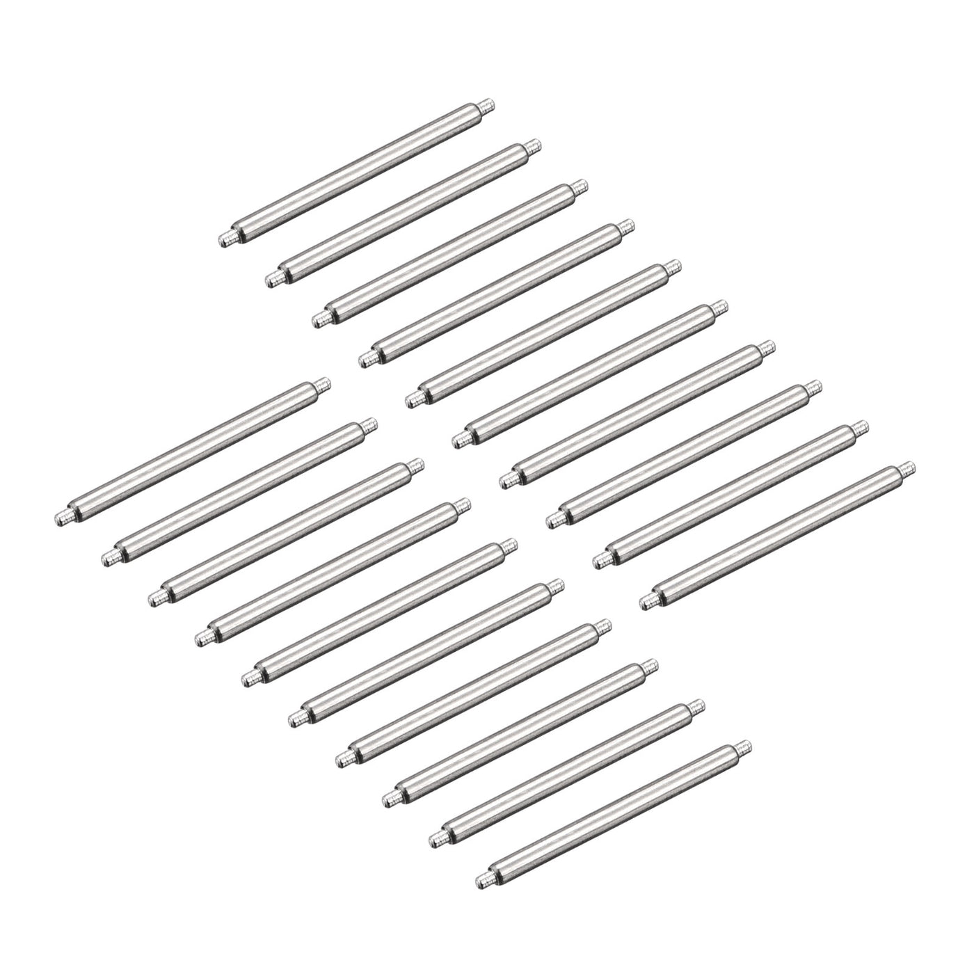 Harfington 20pcs Watch Band Pin 17mm Stainless Steel Spring Bar Pins 1.5mm Dia.