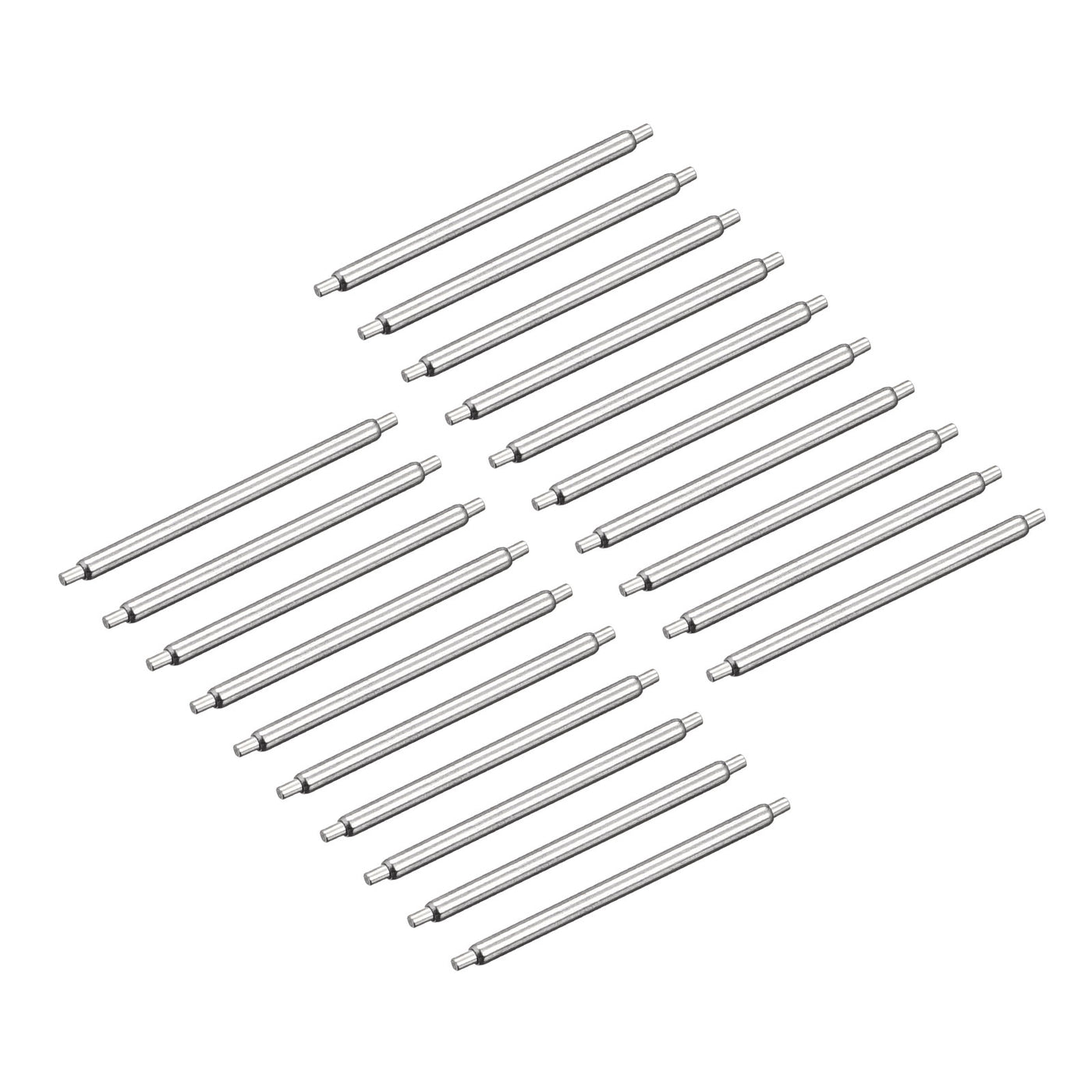 Harfington 20pcs Watch Band Pin 18mm Stainless Steel Spring Bar Pins 1.2mm Dia.