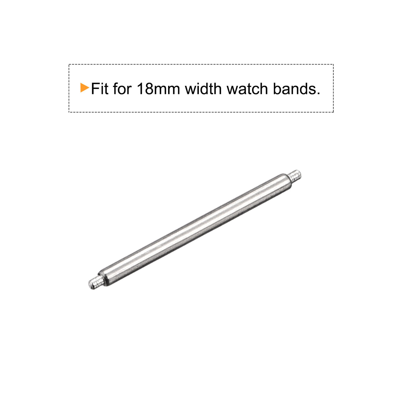 Harfington 20pcs Watch Band Pin 18mm Stainless Steel Spring Bar Pins 1.5mm Dia.