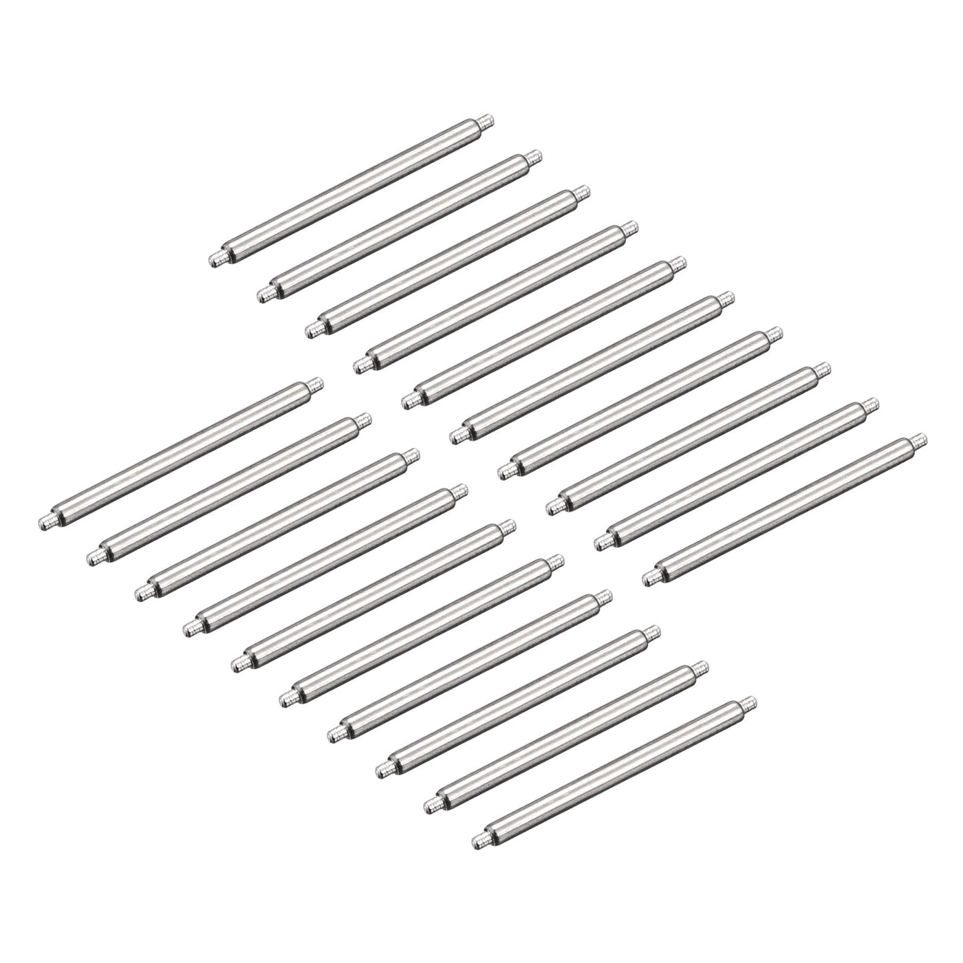 Harfington 20pcs Watch Band Pin 18mm Stainless Steel Spring Bar Pins 1.5mm Dia.